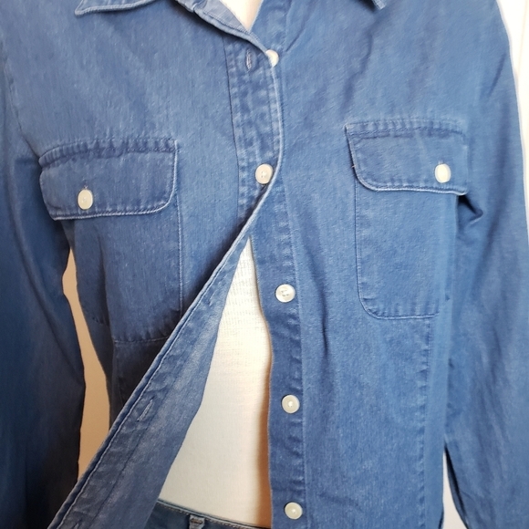 Talbots Oxford long Sleeve button Down Size S - Picture 2 of 8
